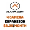 4 Camera Expansion For Alarm.com Video Services For $8.25/month -Alarm System Shop 4 camera expansion for alarmcom video services for 825month 895440