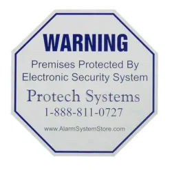 Alarm Warning Decal Stickers (4 Pack)