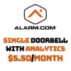 Alarm.com Single Doorbell Service With Analytics For $5.50/month -Alarm System Shop alarmcom single doorbell service with analytics for 550month 660347