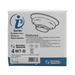 System Sensor 4WT-B Four Wire Smoke Detector With Built-In Heat Sensor -Alarm System Shop system sensor 4wt b four wire smoke detector with built in heat sensor 617358