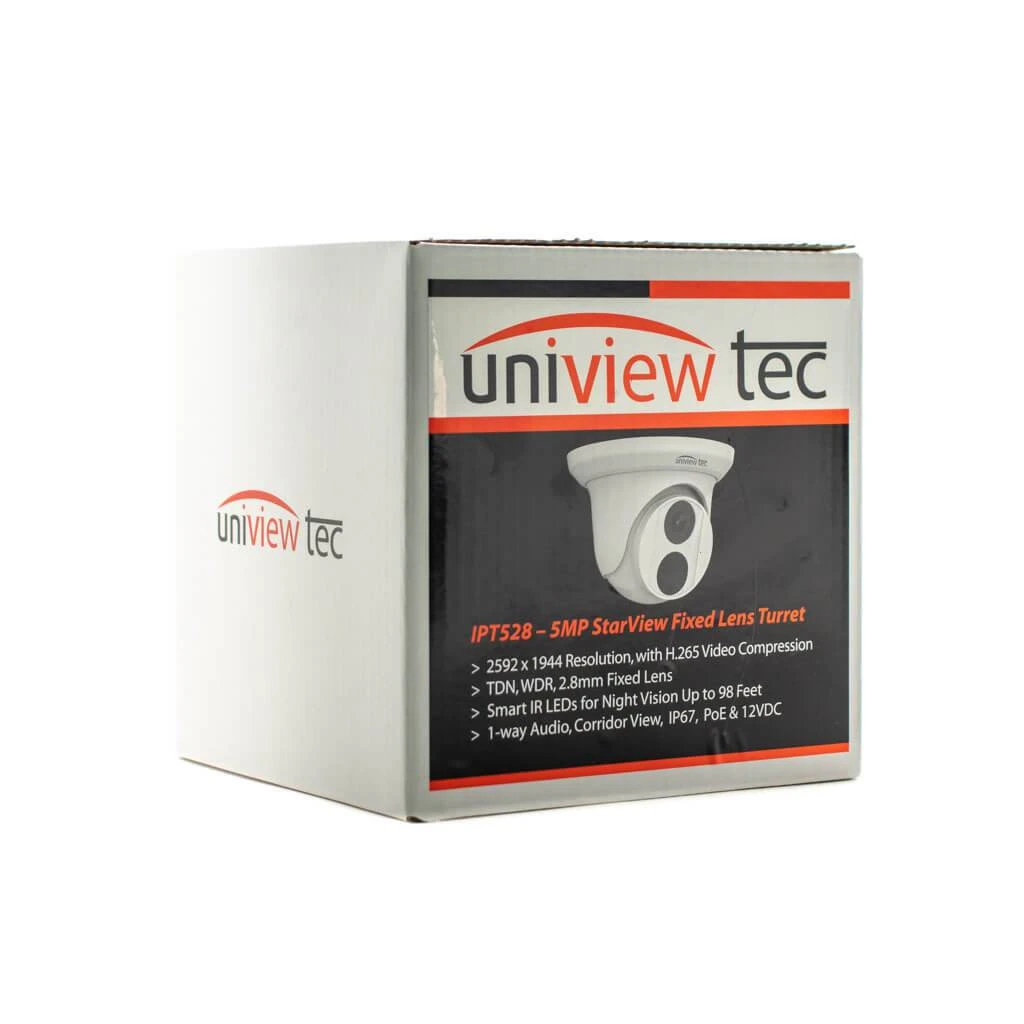 Uniview Tech IPT528AIX - 5MP H.265 IR Outdoor Turret Dome Camera 2.8mm Lens 7 Uniview Tech IPT528AIX - 5MP H.265 IR Outdoor Turret Dome Camera 2.8mm Lens - Image 5